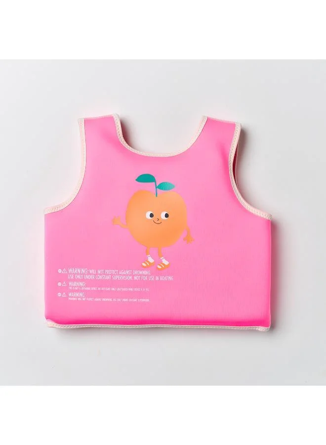 ساني لايف سترة طفو - الخوخ النيون الوردي